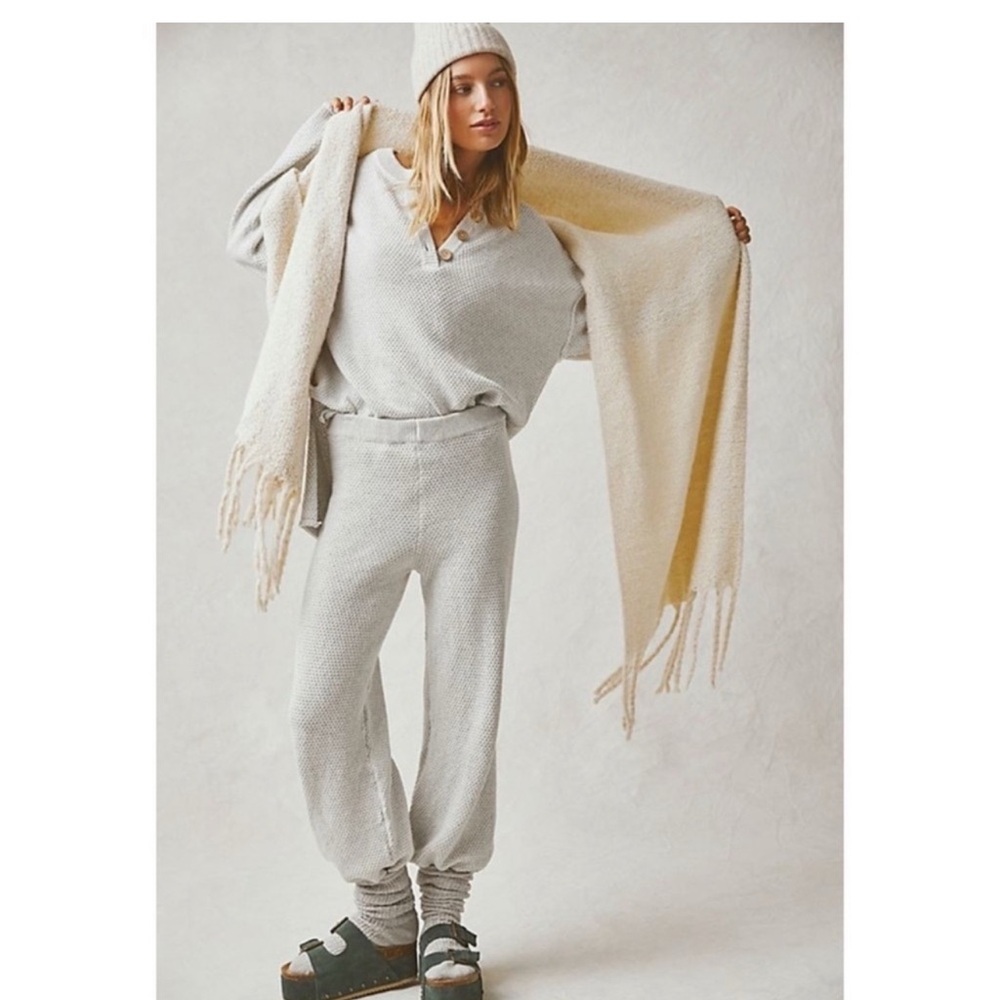 Free People Hailee Sweater Set Light Grey